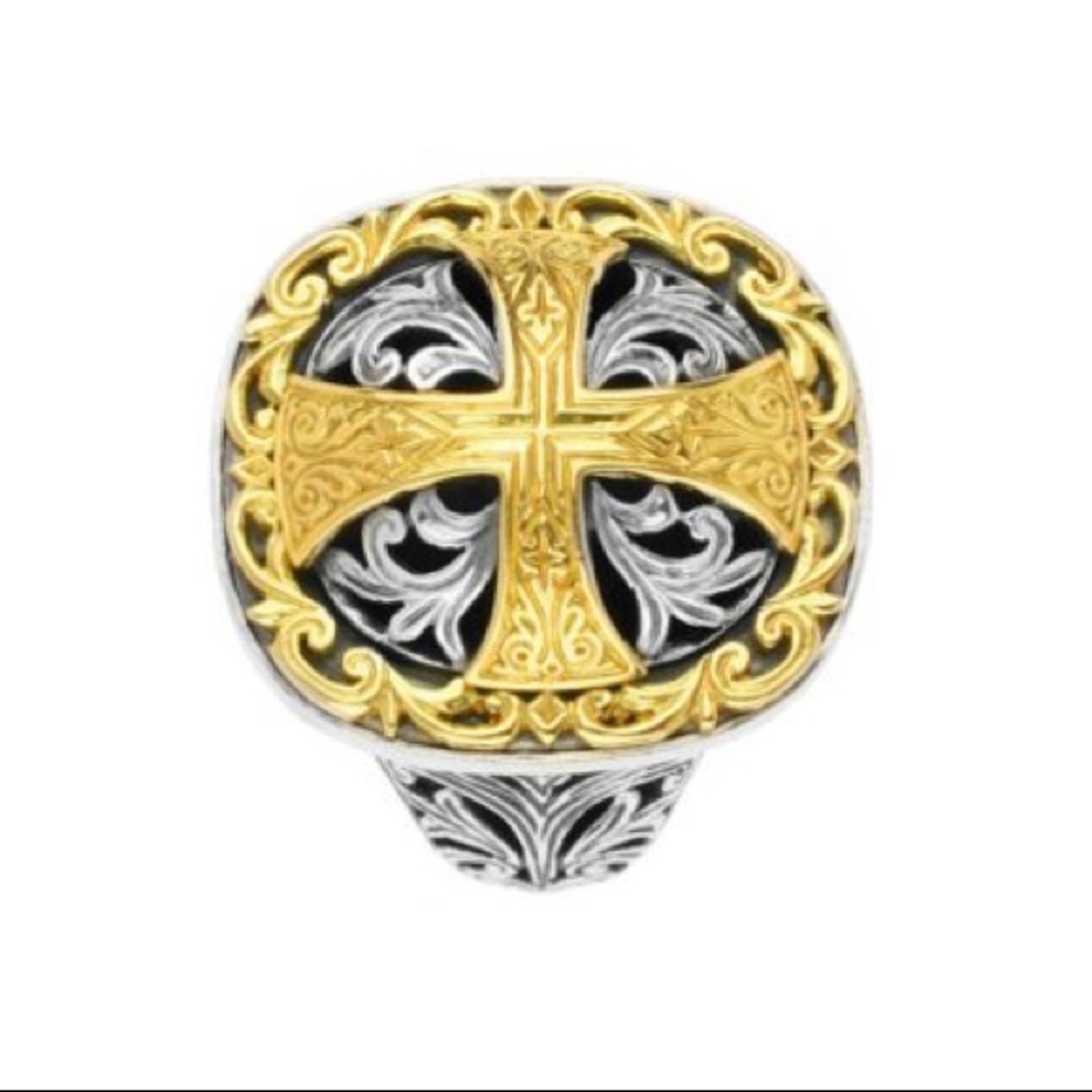 Konstantino Sterling Silver & 18k gold Ring size 6